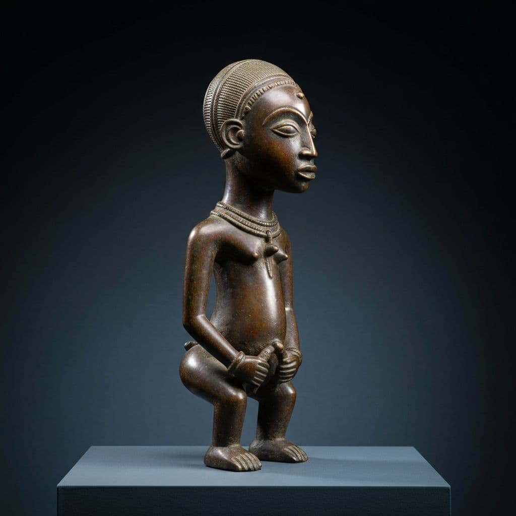 Sculpture bronze Bénin